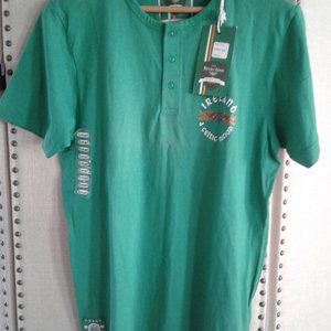 Retro Irish Heritage Green Tshirt Size Small Men's NWT